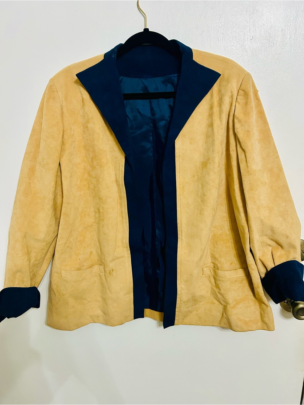 Vintage Baron Peter’s Original Ultrasuede Blazer with Navy Trim